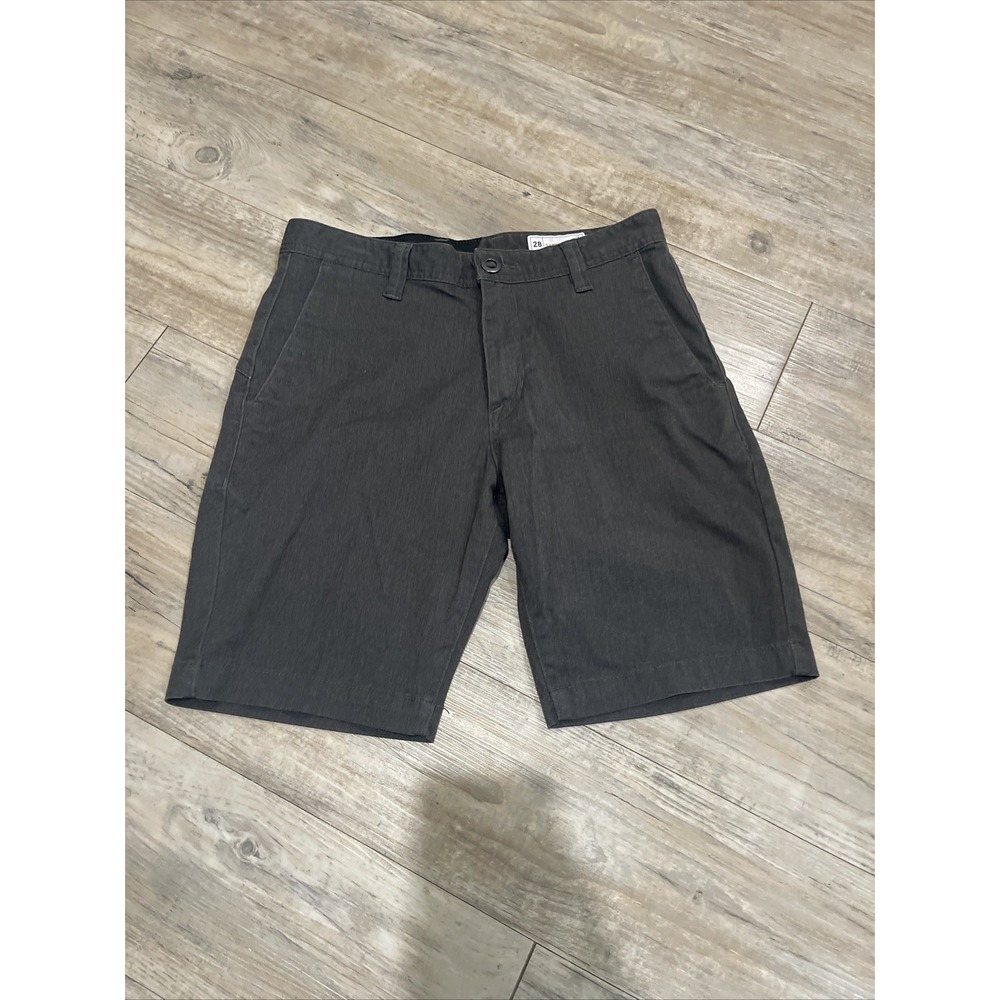 Volcom ‎ Shorts Mens Size 28 Waist Gray Lightweight  Beach Surf Skate